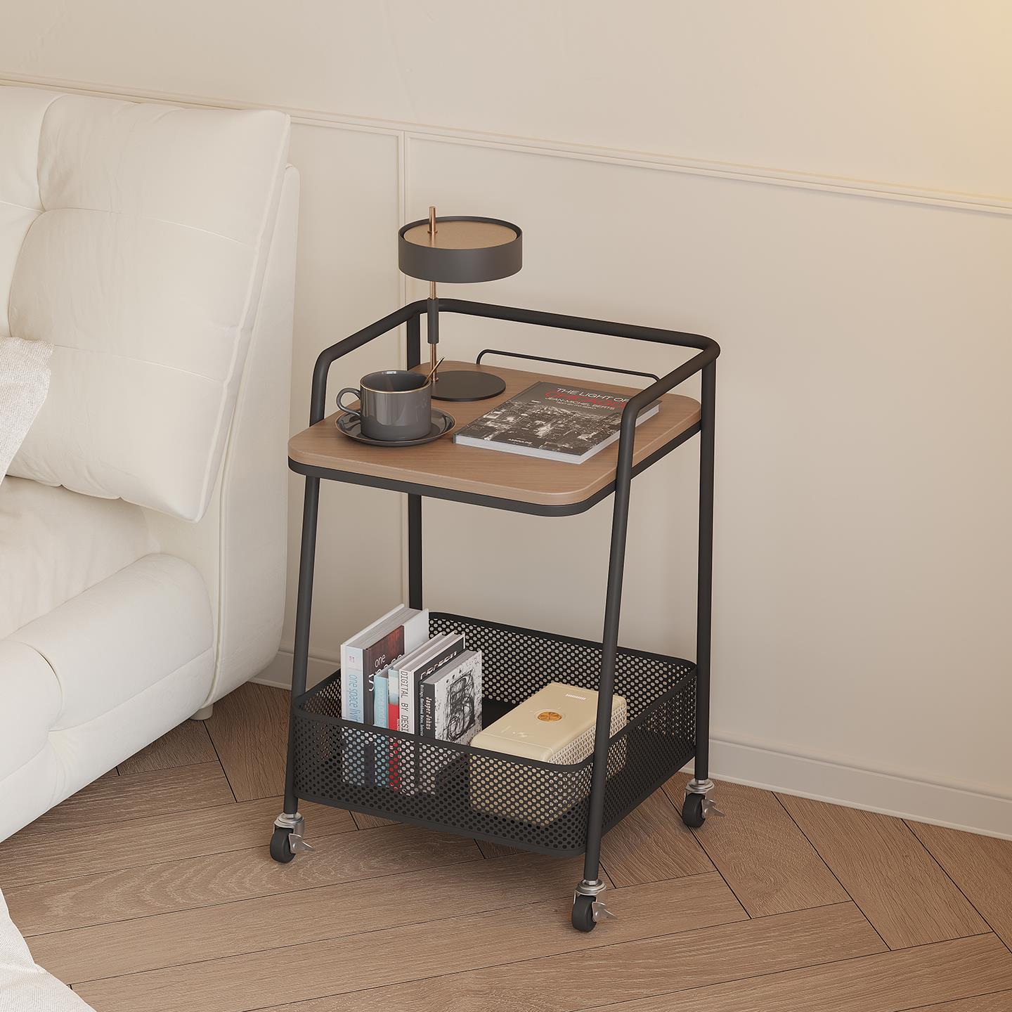 床头柜简约创意家用卧室小型床头收纳柜置物架移动边几收纳边柜