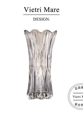 Vietri Mare花瓶玻璃水晶欧式装饰品客厅摆件高级感花插丨西比尔