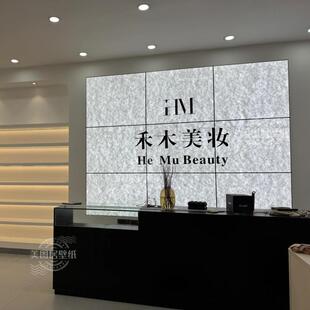 美容院服装店透光杜邦纸灯箱高级感美业理发工作室前台背景墙招牌