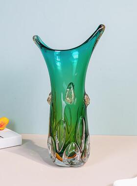 k608高端现代轻奢简约玄关客厅摆件琉璃玻璃花瓶