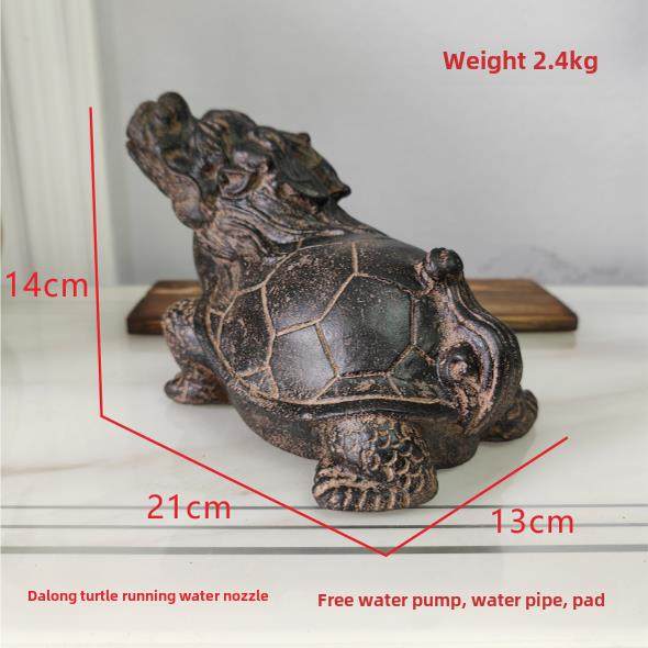 覆古龙龟流水摆件水循环鱼缸流水摆件高端礼品老石槽流水喷头,家居饰品,流水摆件,淘宝优惠券,粉丝福利购,淘宝优惠卷