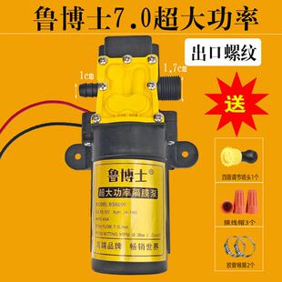 电动喷雾器12V水泵喷雾器配件大全隔膜泵电机单螺纹出水小型喷雾