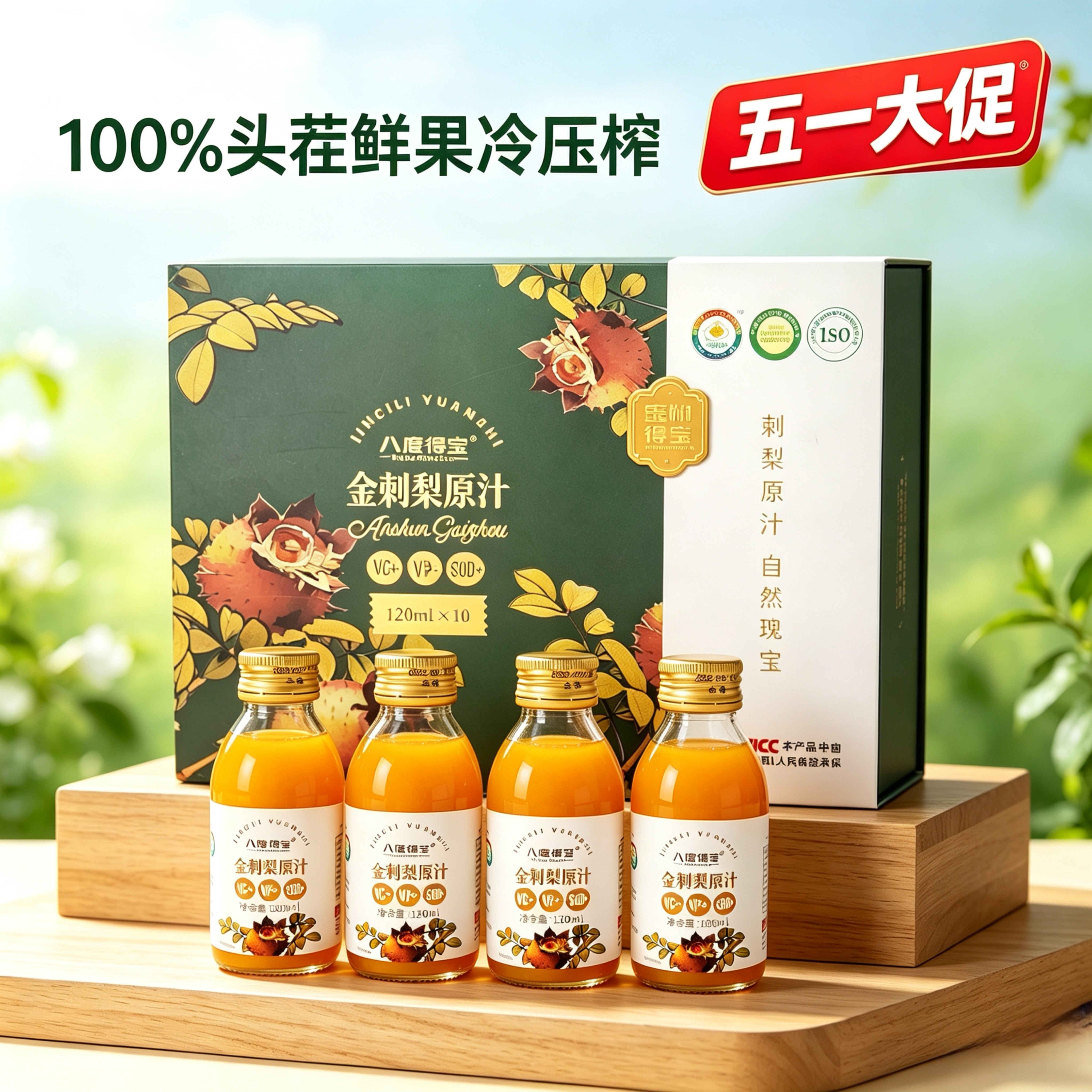 【头茬鲜果】金刺梨100%冷压榨  礼盒装健康养生