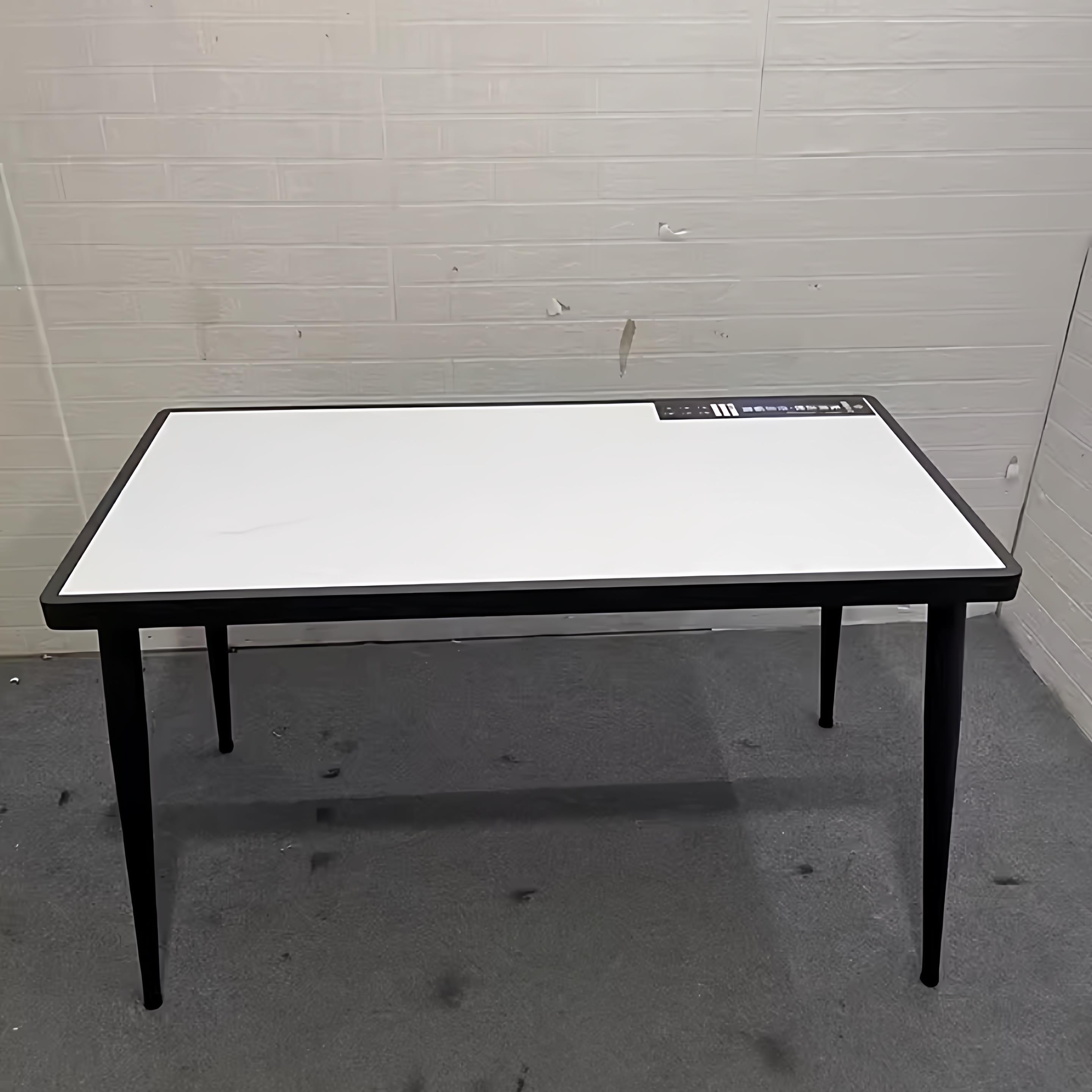 内嵌瓷砖桌腿岩板桌支架方形桌镶嵌架子金属桌子腿碳素钢书桌桌架