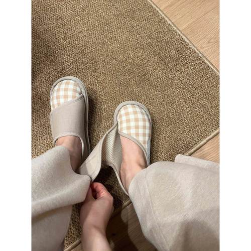 日本品质孕妇月子鞋春秋款夏季薄款包跟浮肿宽松软底防滑一脚蹬鞋