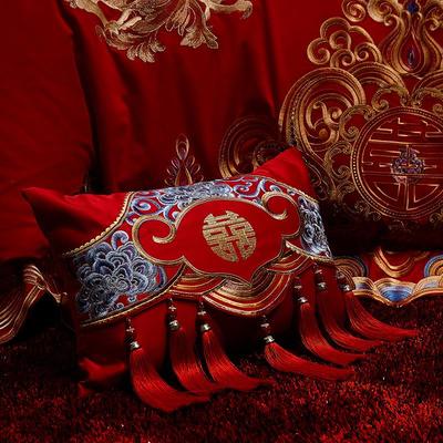 婚庆配件小抱枕大红色新房靠垫枕头含芯子孙喜庆结婚陪嫁 一个装