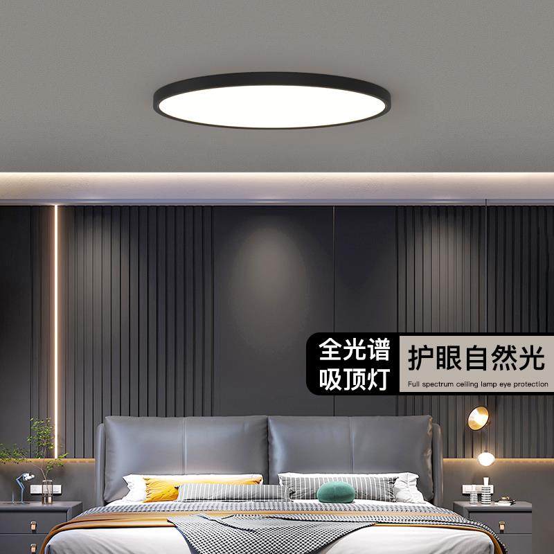 高显指全光谱护眼吸顶灯儿童房间现代简约无频闪书房超薄卧室灯具