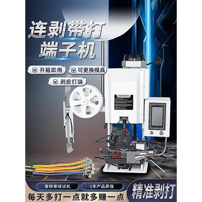 提剥端子机、全自动剥端子一体机、超静音连续多芯护套端子机