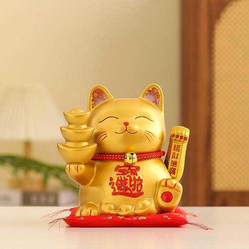 招财猫摆件乔迁开业礼物自动摇手店铺收银柜台前台玄关家居客厅装