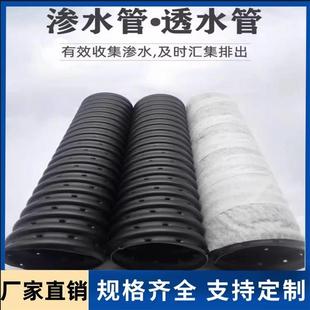排水管渗水管硬式透水管下水管绿化打孔塑料盲沟管花园盲管导水管