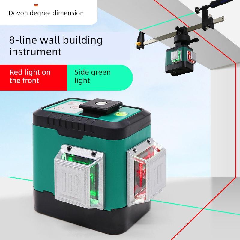 道威绿光级便携式高精度强光细线室外风机小型通用红灯8线墙体建