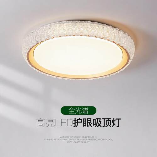 2026新款卧室护眼吸顶灯led中山灯具特别好看的高级感女孩房间灯