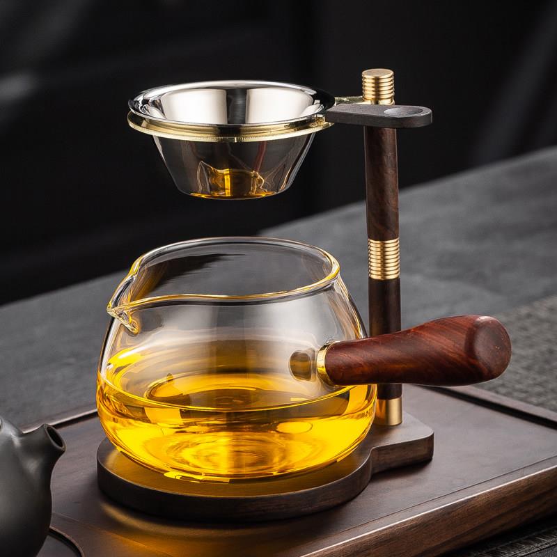 懒人泡茶支架茶漏架易泡架玻璃公道杯过滤网支架茶具分茶器滤茶器