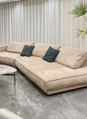 意式极简baxter沙发布达佩斯异形转角沙发科技布沙发羽绒布艺沙发
