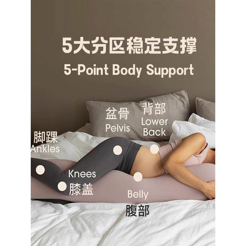 美国孕妇枕护腰侧睡枕托腹u型枕抱枕侧卧靠枕颗粒状长条糖果抱枕