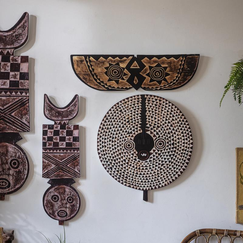 非洲部落风格墙面装饰高级感壁挂墙上挂饰中古风创意壁饰覆古墙饰