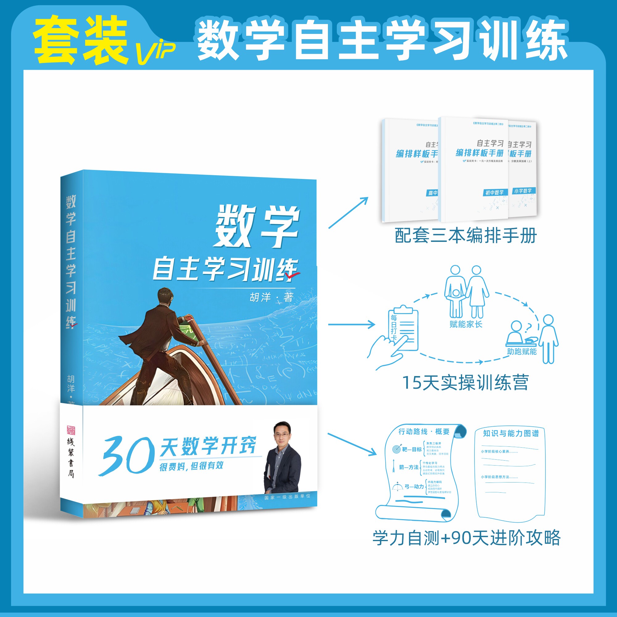 小初高数学自主学习落地实操VIP套装：三位一体解决方案提升孩子数学思维