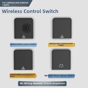 线条灯无线感应开关橱柜灯免布线感应灯手扫触摸人体门控感应开关
