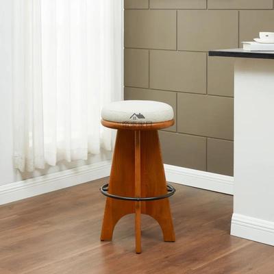 新款高吧椅实木吧台椅家用休闲 吧椅简约前台椅现代吧凳百搭高脚