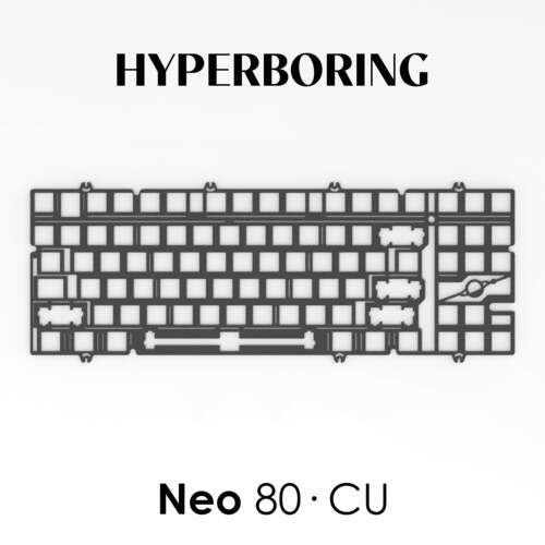 HYPERBORING Neo80CU客制化机械键盘配件 PC PP PEI 铝 定位板