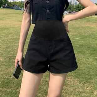 孕妇短裤夏季外穿小宽腿牛仔短裤薄夏季2025新打底裤夏季穿