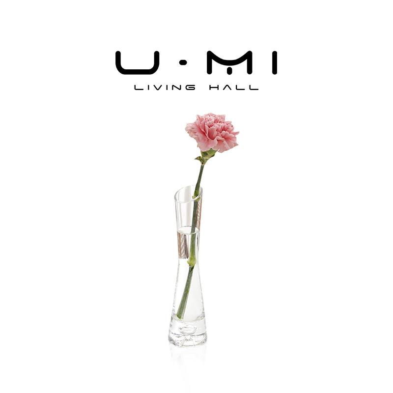 U Mi LIVING · 静竹 | 花瓶玻璃奢现代水培瓶小口径插花器摆件