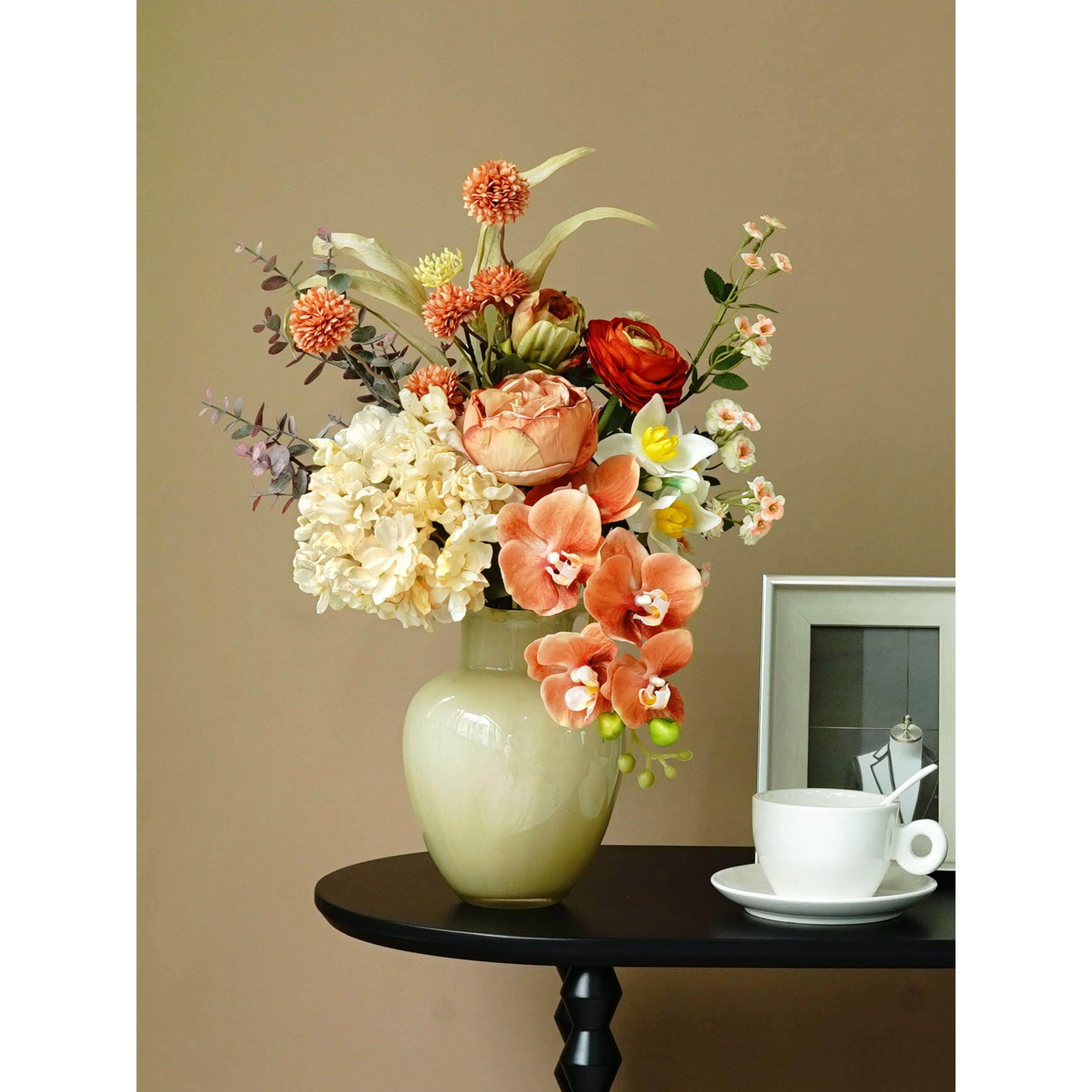 轻奢高端仿真花束客厅餐桌摆件装饰花假花摆设蝴蝶兰插花高端花艺,家居饰品,仿真花/假花,淘宝优惠券,粉丝福利购,淘宝优惠卷