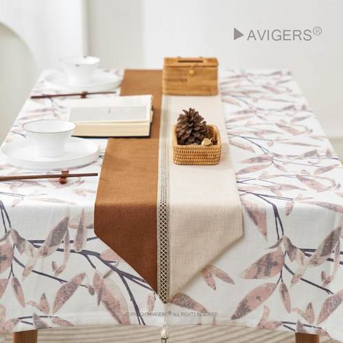 桌旗现代简约茶台布艺长条茶席旗布餐桌装饰布防水防脏茶几盖布