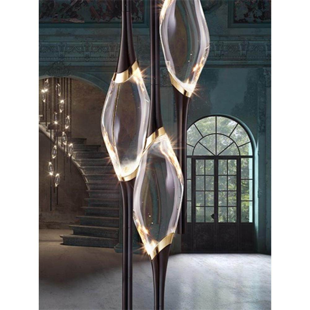 后现代创意水晶吊灯餐厅别墅玄关卧室床头灯设计师样板房艺术吊灯