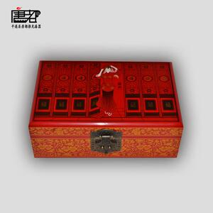 平遥唐都推光漆器古典非遗手工艺品首饰收纳盒过门