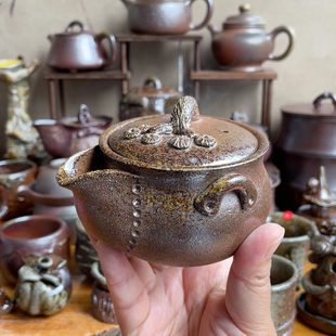 粗陶松桩宝瓶140c