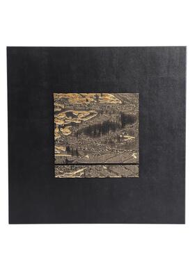 轻奢中式现代样板间展示柜陈列搭配装饰艺术皮革鎏金布艺挂画装饰