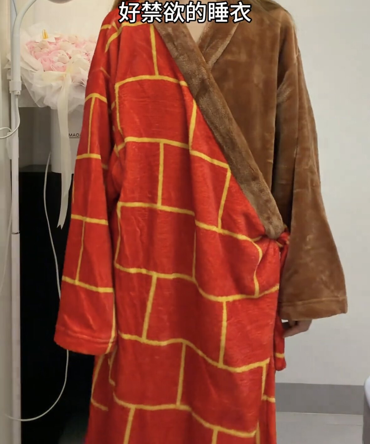 秋冬搞笑袈裟式情侣款家居服唐僧袈裟睡袍佛系穿搭网红爆款浴袍