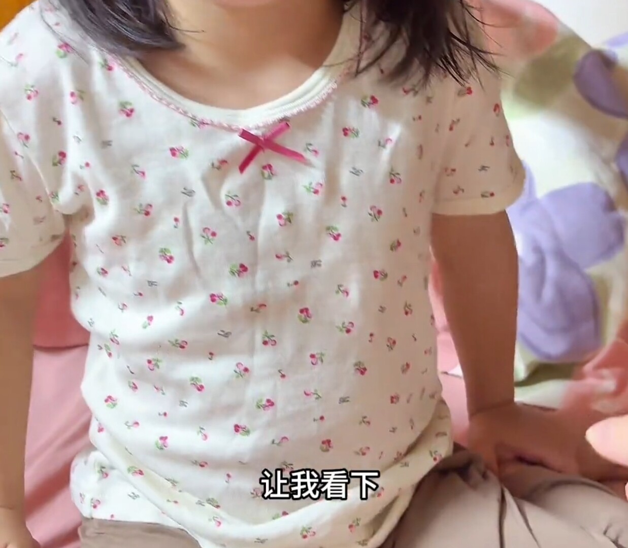 日系女童T恤儿童短袖全棉打底衫女宝宝上衣婴儿半袖t纯棉圆领吸汗