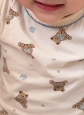 宝宝无骨韩版绵秋衣秋裤儿童秋冬家居服男童女童睡衣套装莱卡棉