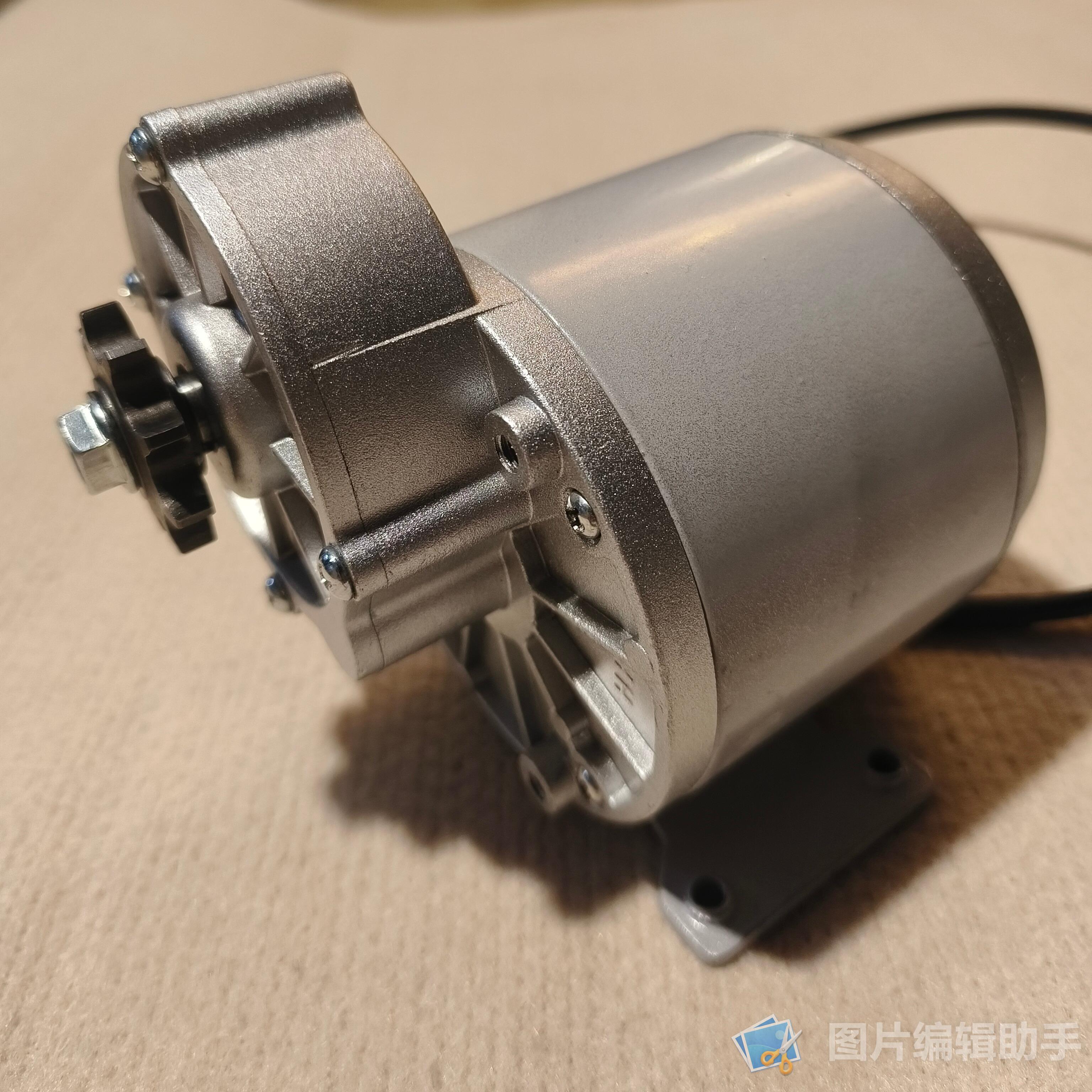 羚鹰 24V36V48V350W500W无刷电动车减速电机农用机械改装皮带轮电