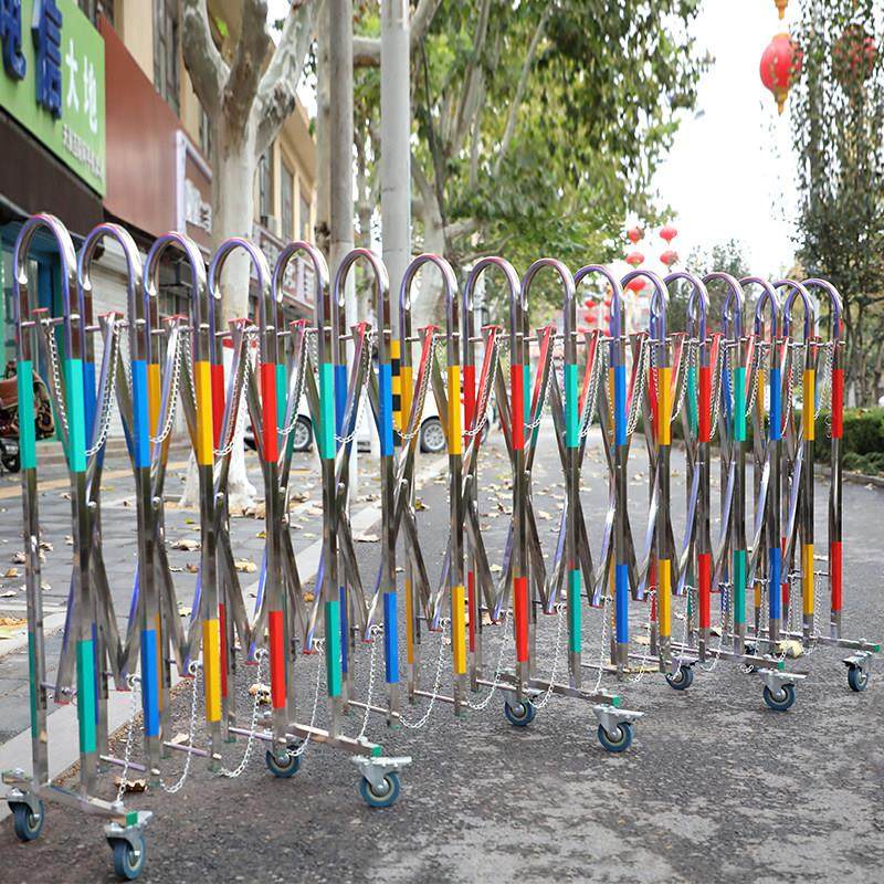 高1.5不锈钢围栏幼儿园户外伸缩移动栅栏电力道路施工隔离防护栏,五金/工具,护栏/隔离栏,淘宝优惠券,粉丝福利购,淘宝优惠卷