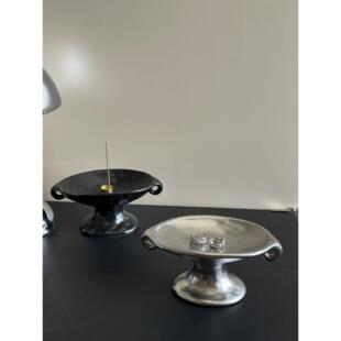 覆古桌面香薰收纳托盘卧室香水收纳架梳妆台入口珠宝手表钥匙收纳