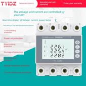 三相四线自恢覆过欠压保护器380V限流 缺相 零保护自动覆位开关