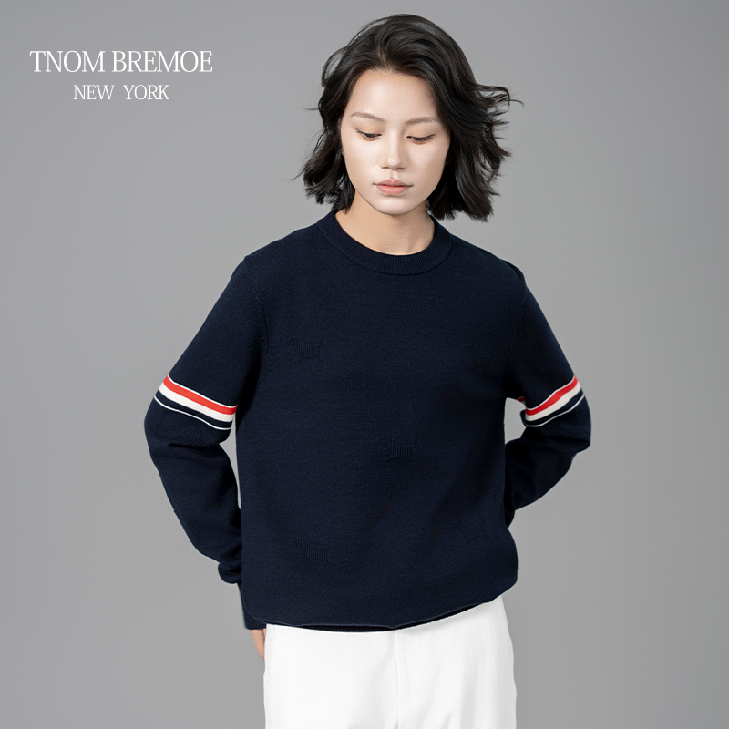 亲肤绵羊毛针织打底套头毛衣