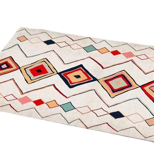 现货跨境波斯客厅地毯地垫异域民族D风茶几沙发毯花纹图案酒店满