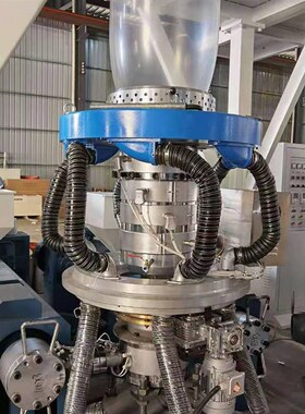 厂家直供pvcg塑料包装膜吹膜机全自动三层pe共挤吹膜机组 PP吹膜