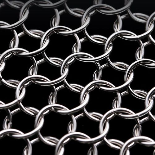 金属装饰网设计加工环p形网窗帘隔金属环网高档酒店装饰网工厂直