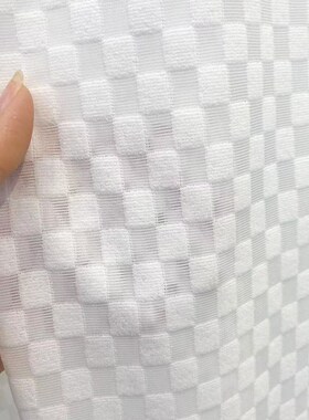 86M0纱帘h透光客厅阳台白色窗纱窗帘遮阳防晒隔热羽毛华夫格回