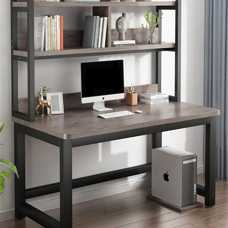 电脑桌台式书桌书架办公一体w桌简约卧室学生学习写字桌子家用小