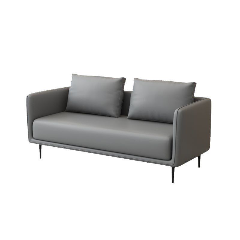 办公沙发商务接待室会客公寓意式小E型简约现代办公室沙发茶几组