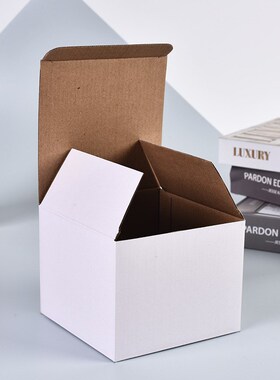 现货大尺寸三层h白色瓦楞盒19-20-21CM正方形包装盒五金工具打包