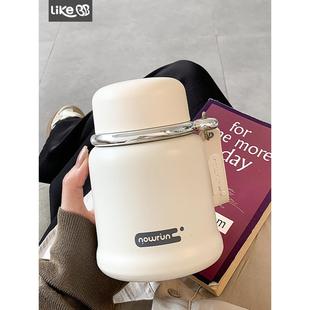 矮胖保温杯女生大容量水杯女新款2025焖烧杯银耳羹专用不锈钢杯子