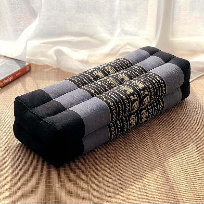 木棉长方枕头加高硬实沙发贵妃椅扶手枕颈椎护颈枕泰国进口包邮