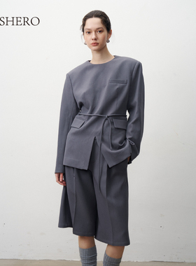 LE.SHERO极简通勤直筒七分裤88X508038